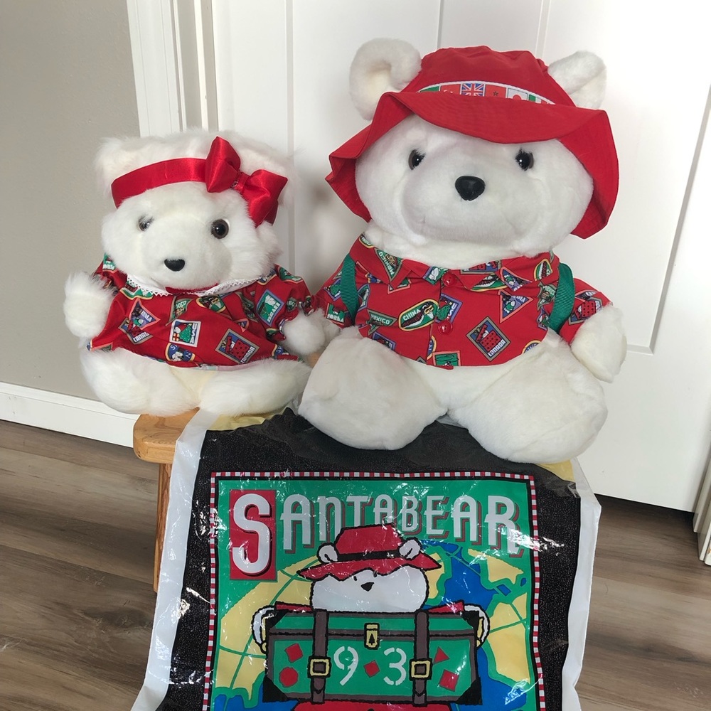 COPY - 1993 Santa Bear and Mrs. Santa Bear, Dayton Hudson